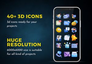 3D Icon for Messaging
