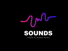 Sound Wave Logo, Equalizer Design, Music Wave Vibration