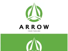 Arrow vector illustration icon Logo Template design
