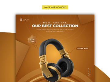 New Arrival Headphone Social Media Post Design preview picture