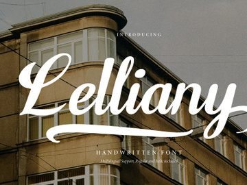 Lelliany | Handwritten Font preview picture