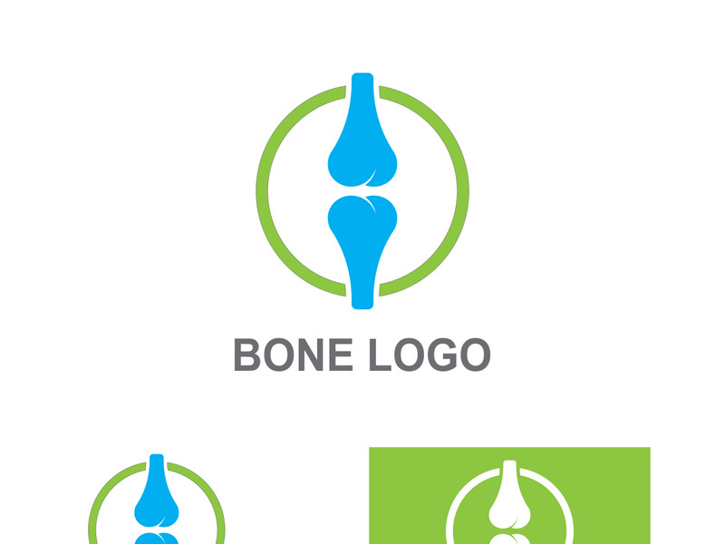 Bone logo design.logo for nursing, medical, orthopedic.