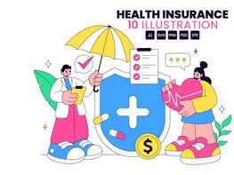 10 Health Insurance Vector Illustration preview picture