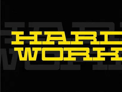 Machine Heavy - Condensed Slab Serif Font