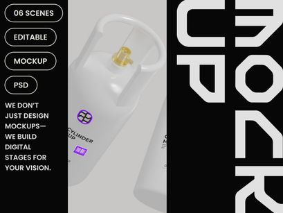 Gas Cylinder Mockup