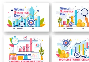 9 National Statistics Day illustration