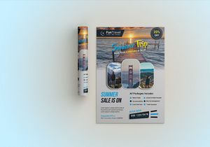Travel & Tour Flyer Design Template (Free)