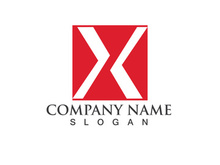 X Logo and symbol vector icon