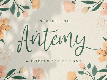 Antemy - Modern Script Font preview picture