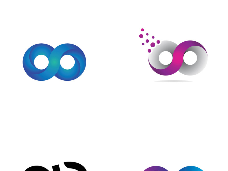 Infinity logo design with a modern concept