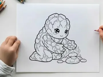 Cute baby Yoda cooking stew vector illustration flat design preview picture