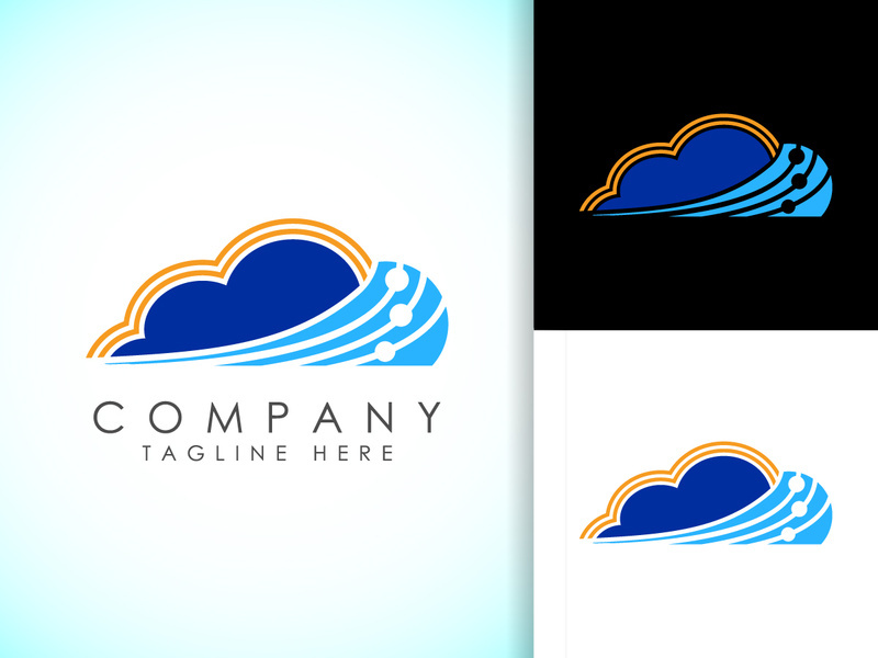 Creative cloud computing vector logo design template. Cloud  logo for your corporate business.