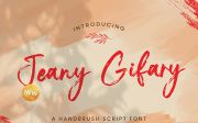 Jeany Gifary - Textured Brush Font