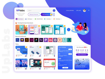 UpLabs Homepage Redesign preview picture
