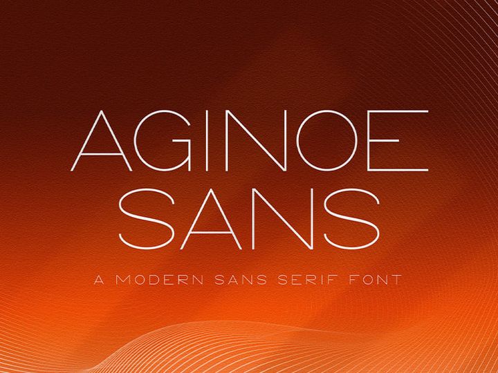 Aginoe - Modern Sans Serif Font