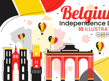 10 Belgium Independence Day Illustration preview picture