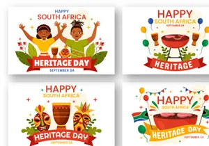 12 Happy Heritage Day South Africa Illustration