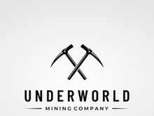 Pickaxe vintage design in retro style,concept for business,label,industrial or mining tool.