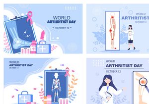 16 World Arthritis Day Vector Illustration