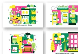10 Vertical Gardens In Cities Illustration
