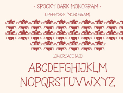 Spooky Dark Monogram