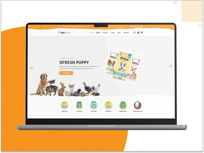 Pet Store Responsive Website Template