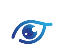 Eye care vector logo design, icon template