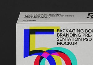 Psd Square Boxes Packaging Mockup 3