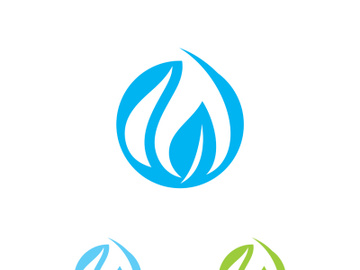 Blue Water Drop Logo Icon Vector Design preview picture