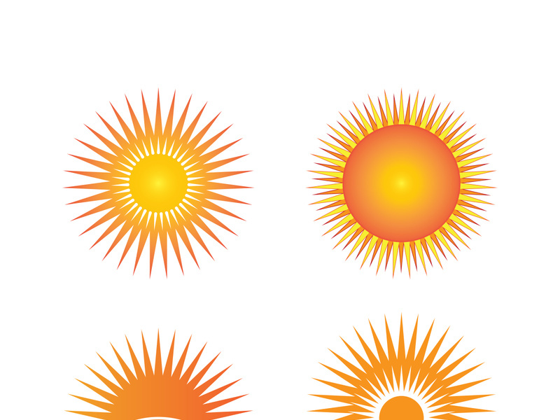Sunset logo icon design symbol vector illustration