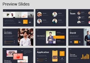 LORAN -  Animated Powerpoint Business Presentation Template (Yellow)