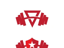 Gym Badge icon Fitness Logo Design