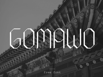 Gomawo Font preview picture