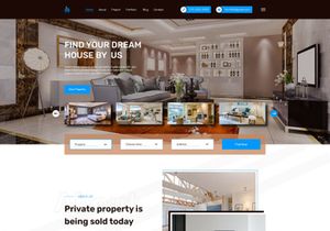 Real Estate Website Template Design