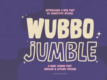 Wubbo Jumble | Hand Drawn Font preview picture