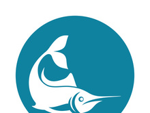 Fish logo template. Creative vector symbol