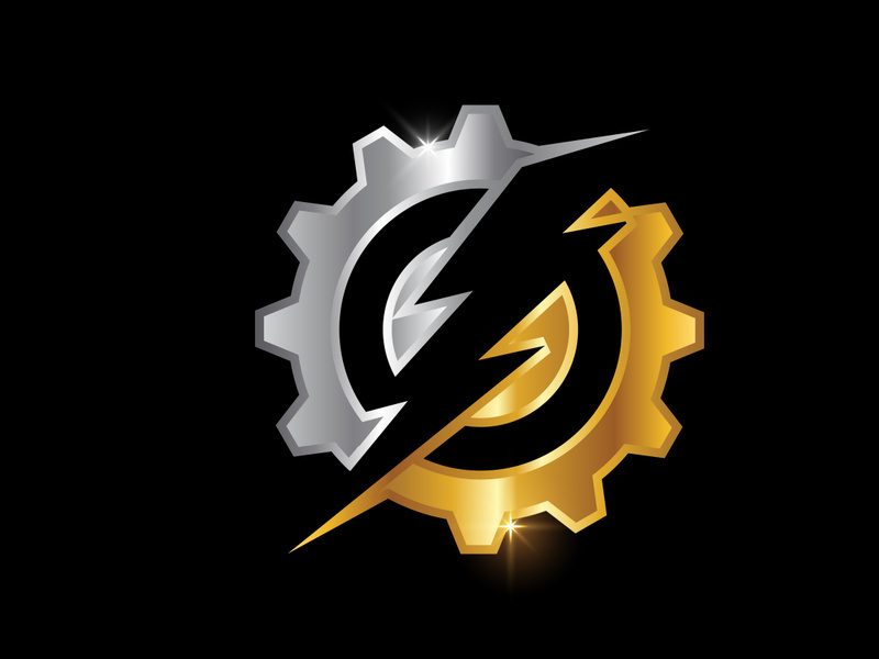 Electricity Logo template Lighting bolt sign symbol.