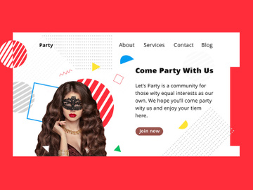DJ, Dance, Disco Music Party Free psd Template download preview picture