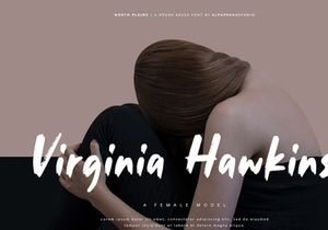 North Plains - Rough Brush Font