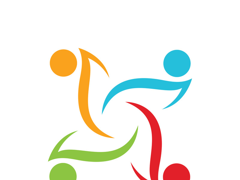 Community logo business template and icon people vector
