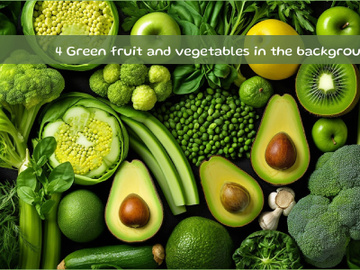 Green fruit and vegetables in the background preview picture