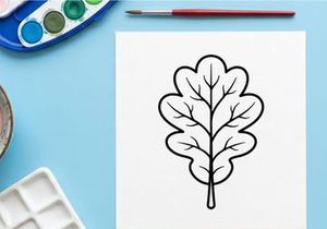 Stylized leaf illustration for eco-friendly design. Artistic botanical graphic for nature-themed projects.