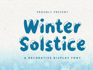 Winter Solstice - Display Font preview picture