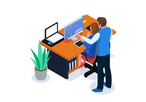 Set of Isometric Business People V1