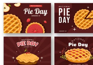 13 National Pie Day Illustration