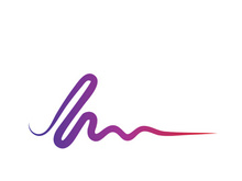 Sound waves vector illustration design template