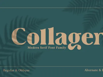 Collager - Modern Serif Family Font