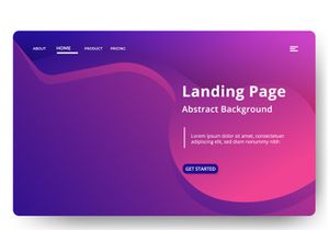 Asbtract background Landing page template vol 4