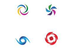 Colorful circle abstract logo design.