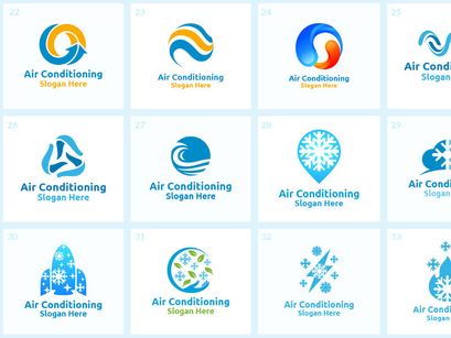 40+ Air Conditioning Logo Bundle